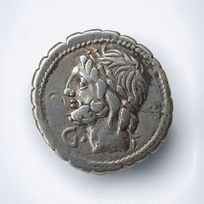 L. Scipio Asiagenus. 106 BC. AR Serrate Denarius
