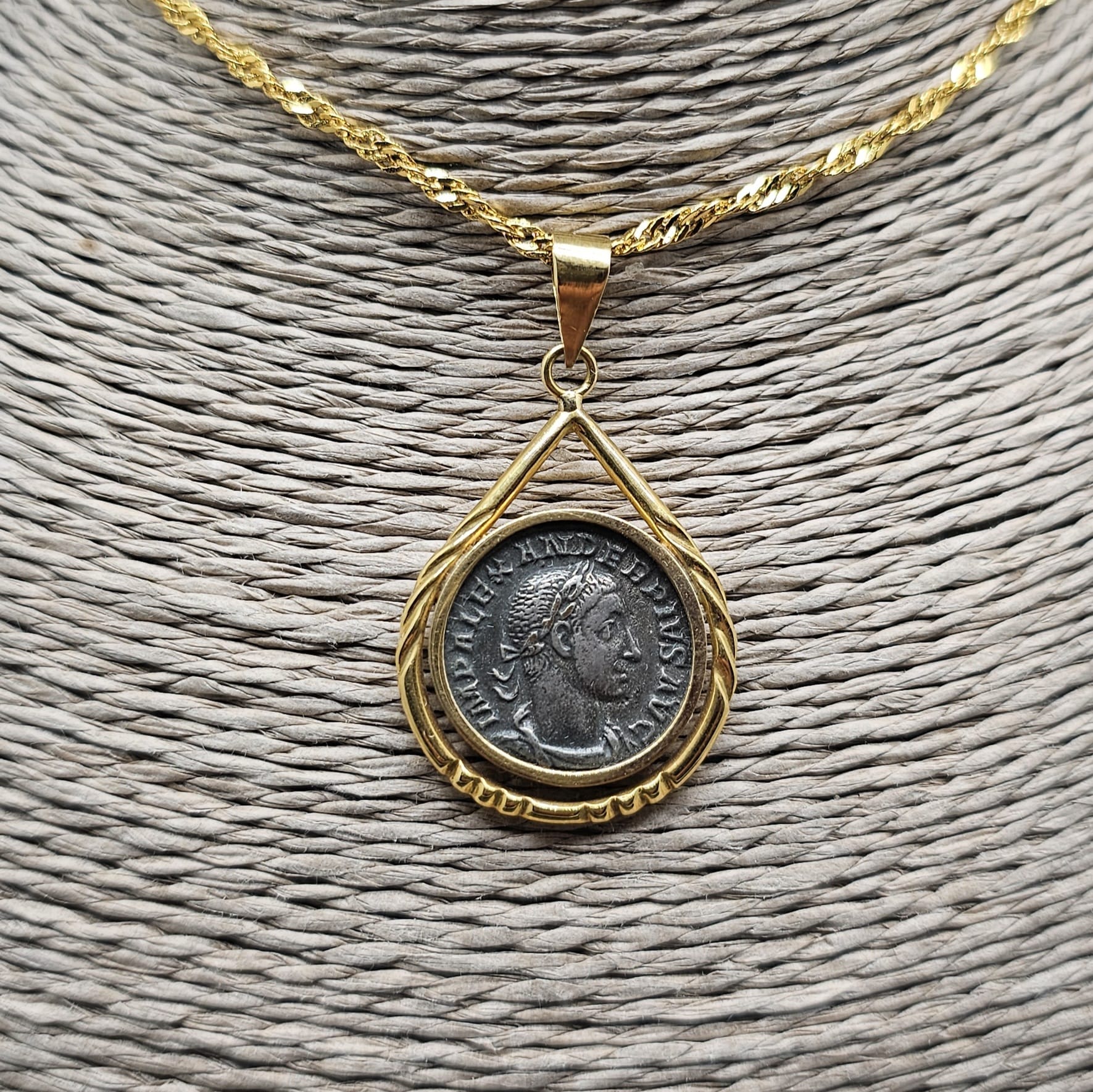 Roman Coin Pendant "Severus Alexander"